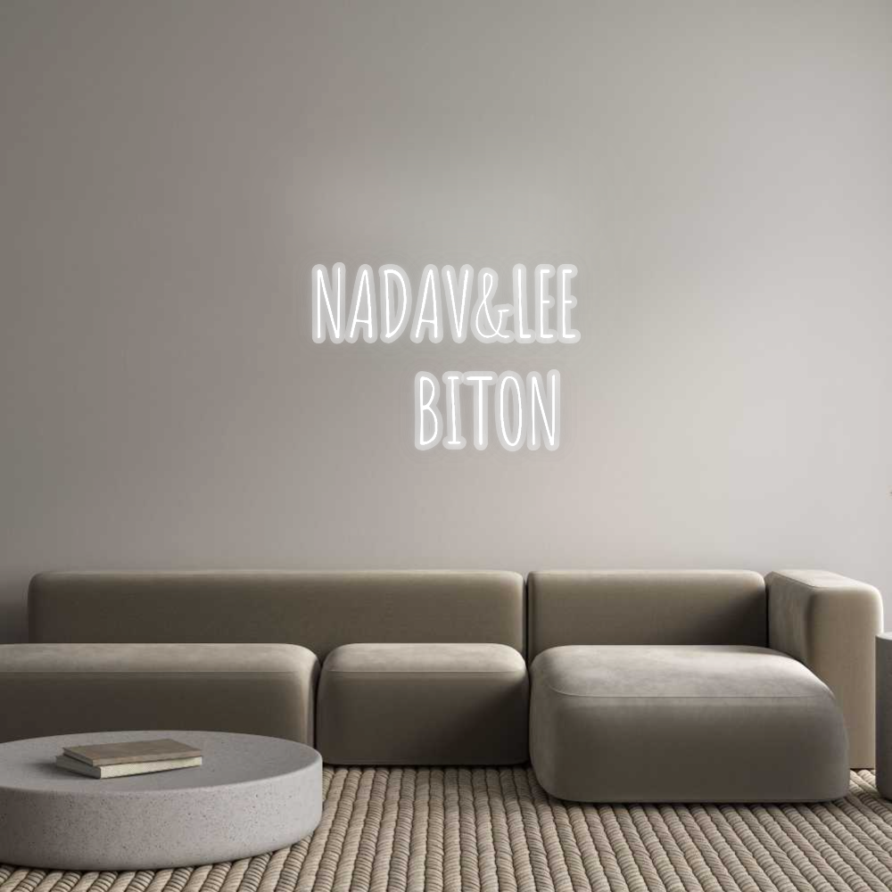 שלט מעוצב אישית NADAV&LEE
...