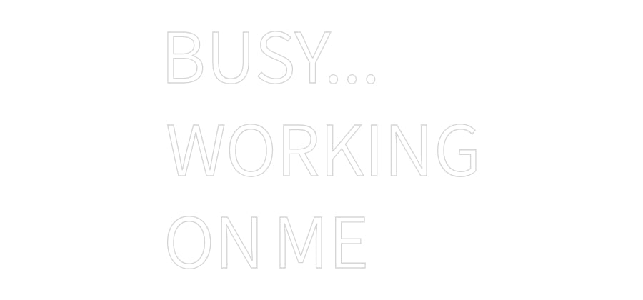 שלט מעוצב אישית BUSY...
WORK...