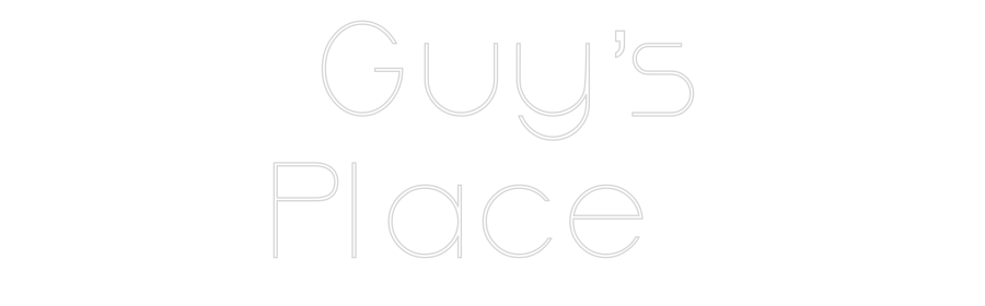 שלט מעוצב אישית Guy’s
Place