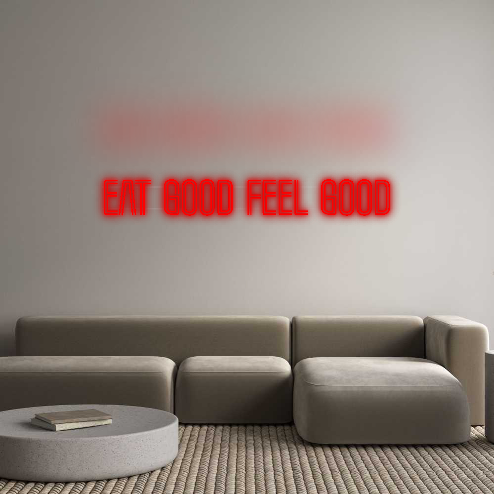 שלט מעוצב אישית EAT good FEEL...