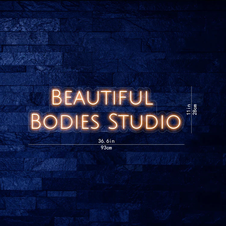 Beautiful bodies studio - שלט נאון לסטודיו