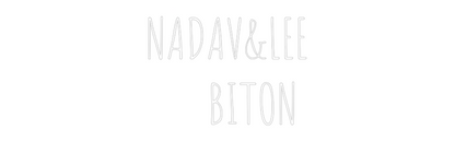 שלט מעוצב אישית NADAV&LEE
  ...