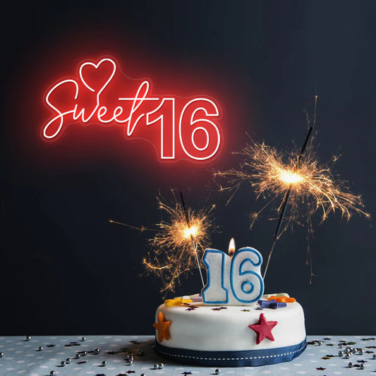 סוויט סיקסטין - שלט ליום הולדת 16