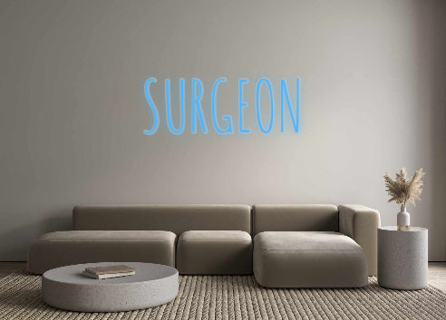 שלט מעוצב אישית SURGEON