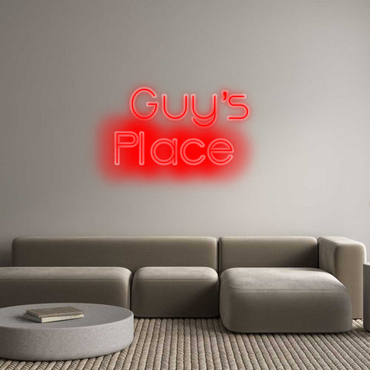 שלט מעוצב אישית Guy’s 
Place