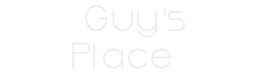 שלט מעוצב אישית Guy’s 
Place