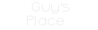 שלט מעוצב אישית Guy’s 
Place