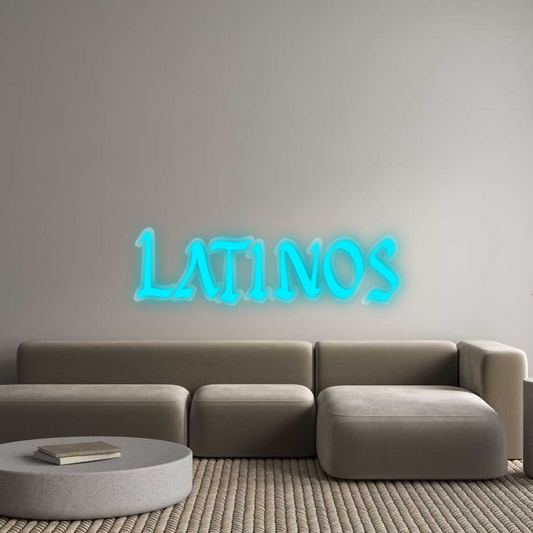 שלט מעוצב אישית LATINOS