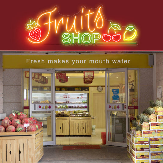 fruits shop - Shine Neon