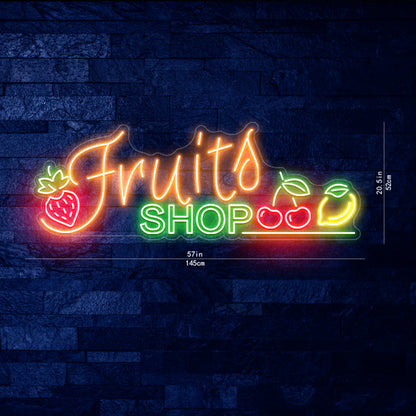 fruits shop - Shine Neon